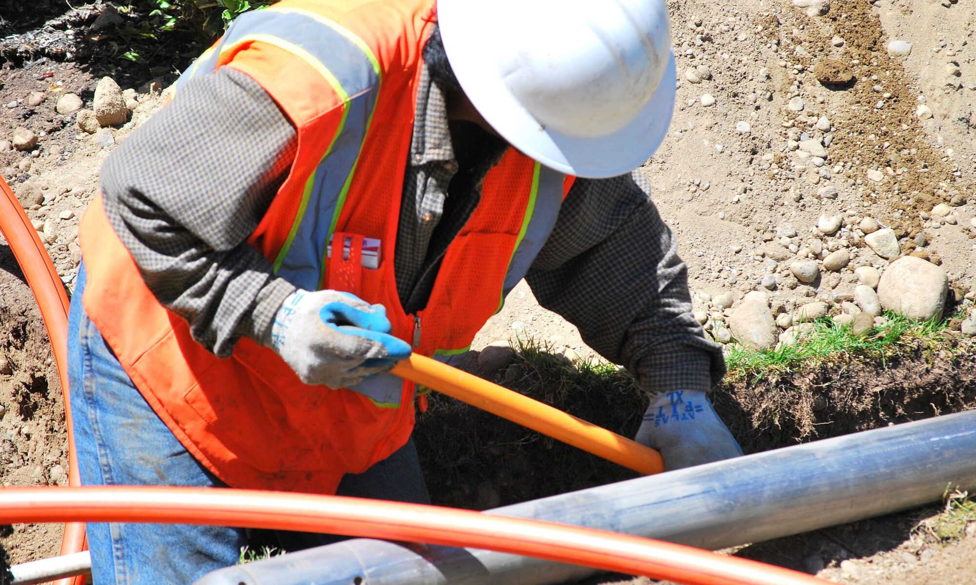 excavation sewer line repair