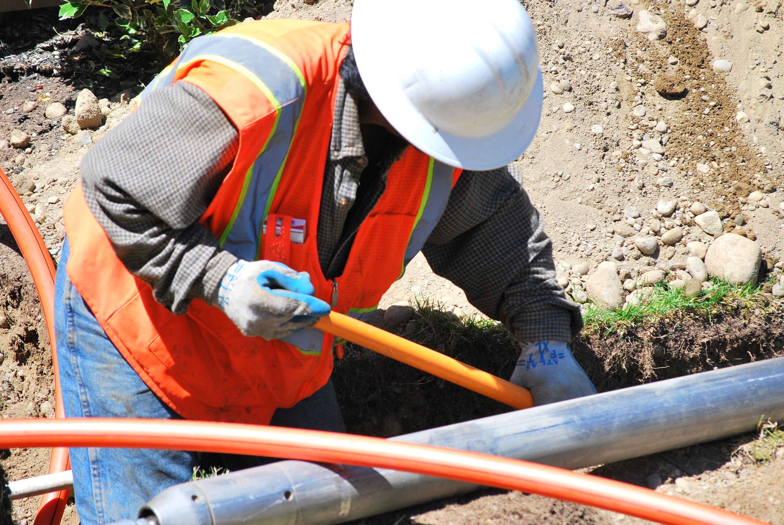 excavation sewer line repair