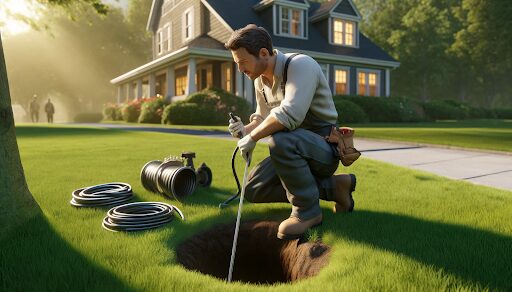 how do I find the sewer line on my property