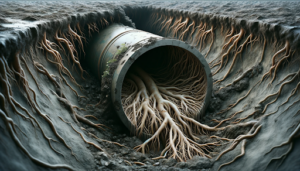 how to get tree roots out of sewer line