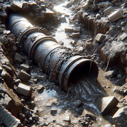 sewer line collapse