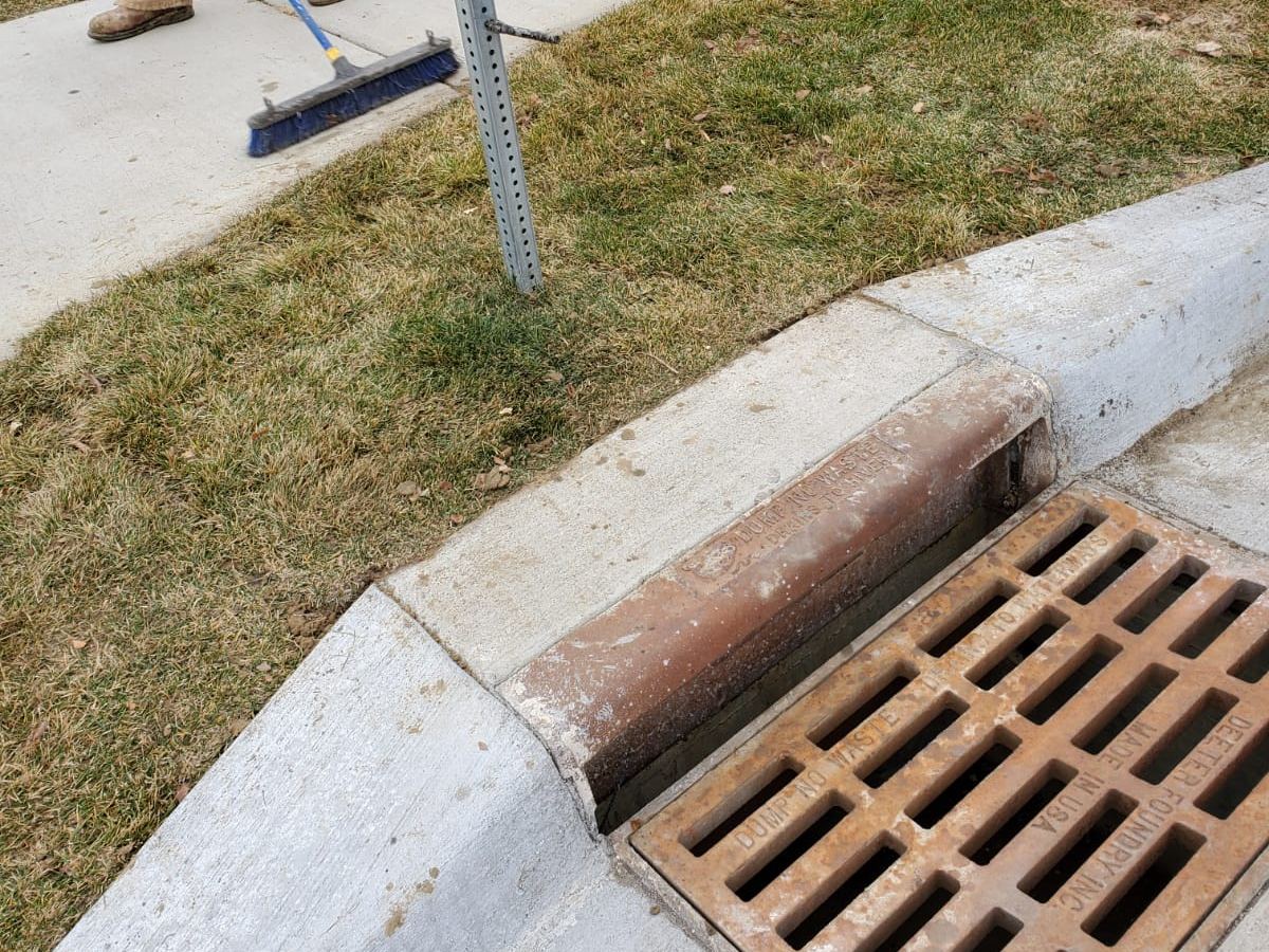 storm drain and manhole installation